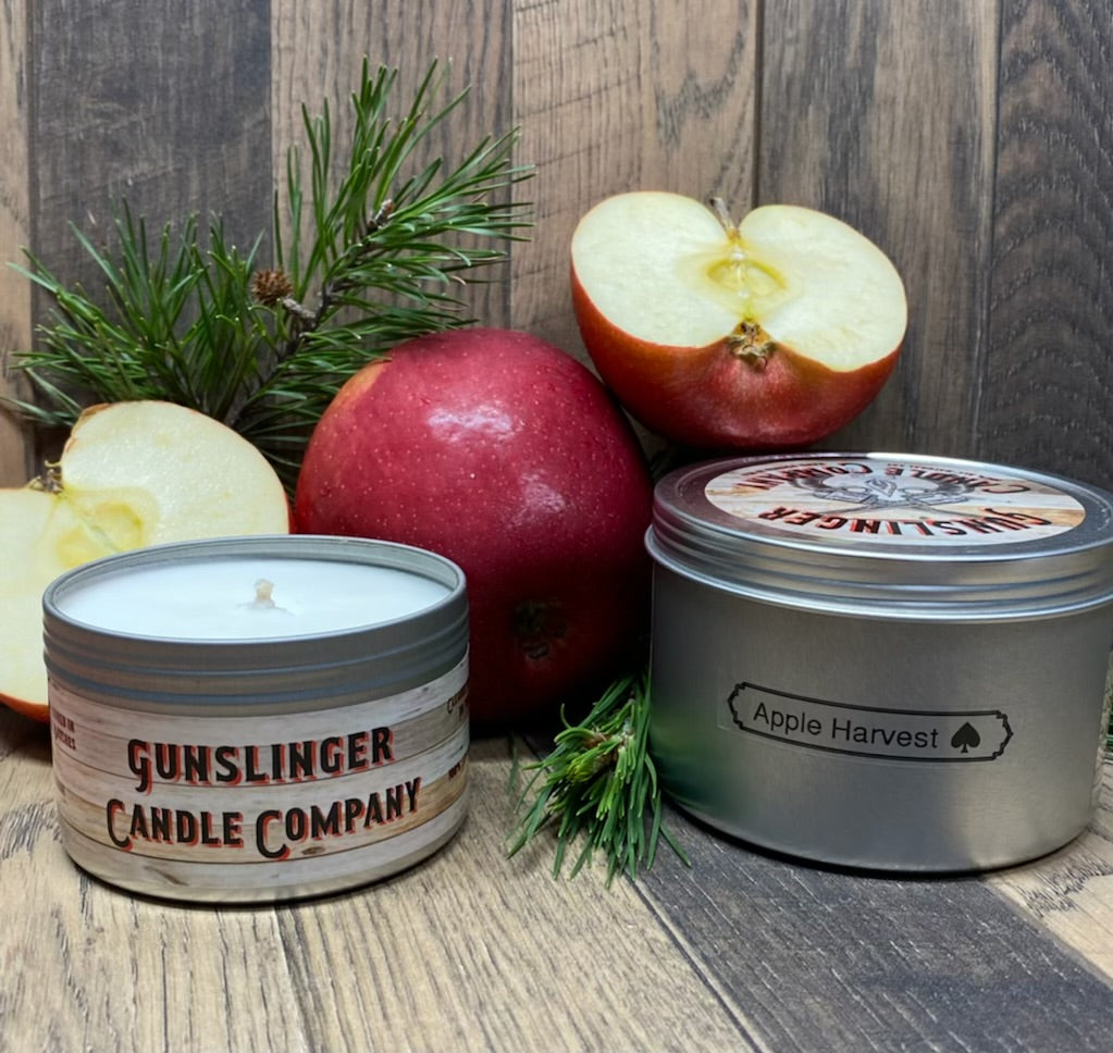 Apple Harvest Natural Soy Wax Candle with Crackling Wood Wick