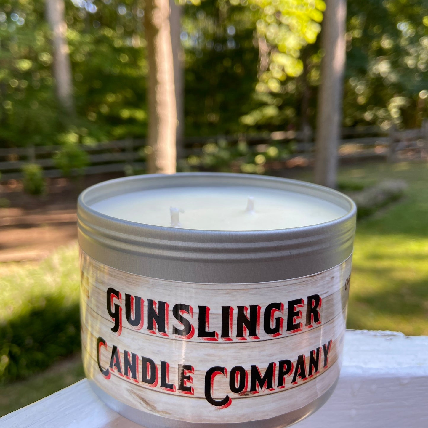 soy wax candle with double wick