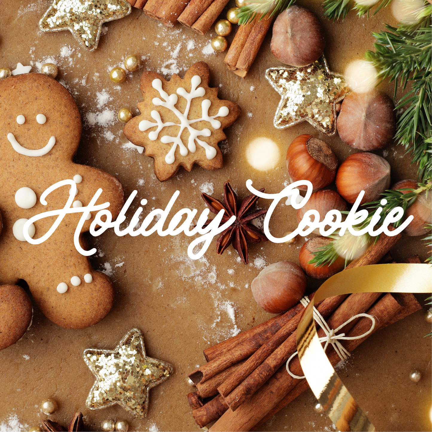 Holiday Cookie Natural Soy Wax Candle with Crackling Wood Wick